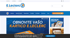 Desktop Screenshot of e-leclerc.si